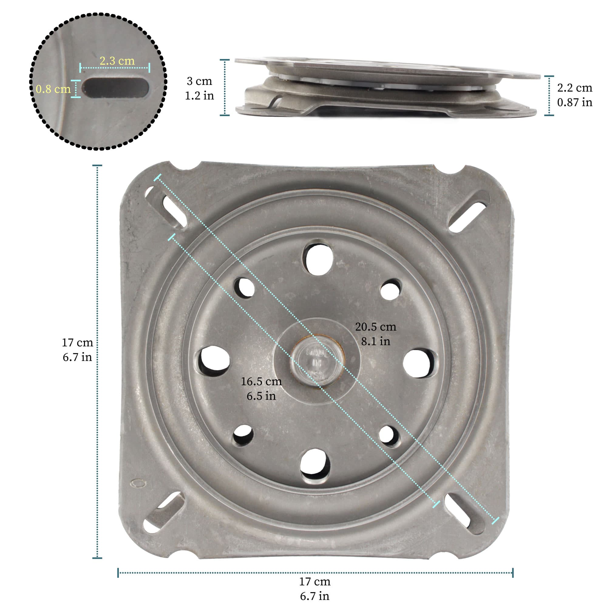 Pitched Swivel Plate