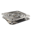 Pitched Swivel Plate replacement part. Great for repairing or replacing furniture that swivels and also has a back rest