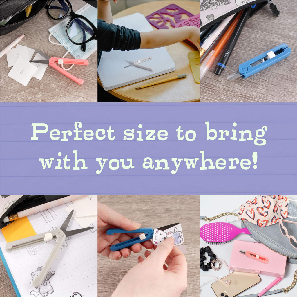 Push Open Folding Scissors