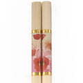 red floral print bamboo chopsticks zoom