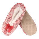 Women's Sequin Non-Slip Lined Furry Slippers: 1 Pair