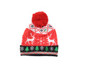 reindeer christmas light up beanie