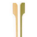 regular natural bamboo paddle picks front back