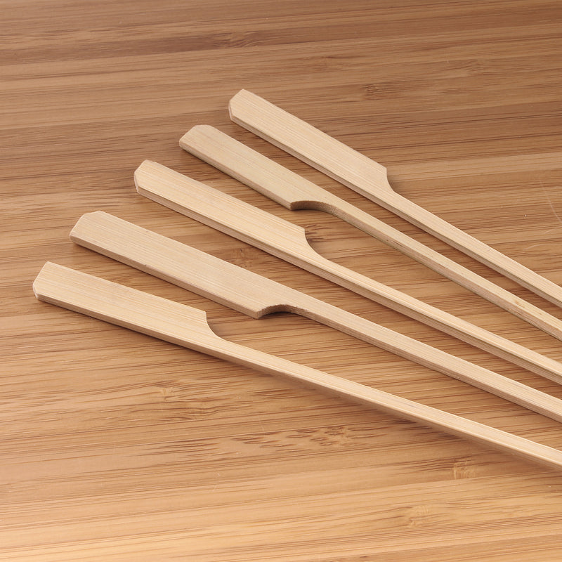regular natural bamboo paddle picks skinless cutting board