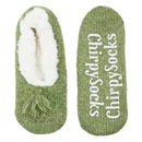 Women's Fancy Yarn Slippers: 1 Pair