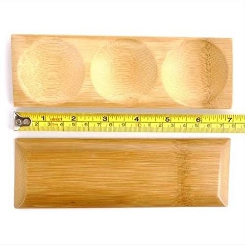 Multi-Compartment Small Bamboo Dishes