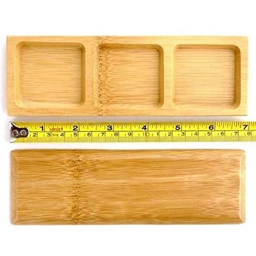 Multi-Compartment Small Bamboo Dishes