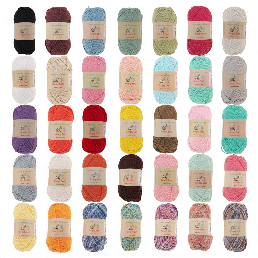 JubileeYarn Simply Soft Yarn - Lightweight yarn series