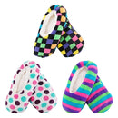Women's Microfiber Cozy Fuzzy Non-Slip Slippers: Assortments
