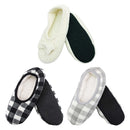 Women's Microfiber Cozy Fuzzy Non-Slip Slippers: Assortments