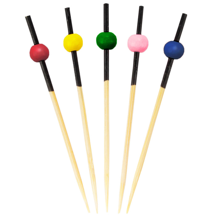 bamboomn Dipped Ball Bamboo Food Picks