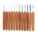 group of crochet hooks