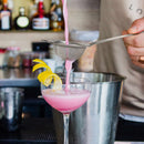 straining a cocktail