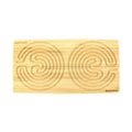small rectangle bamboo finger labyrinth 7 circuit cretan style natural 