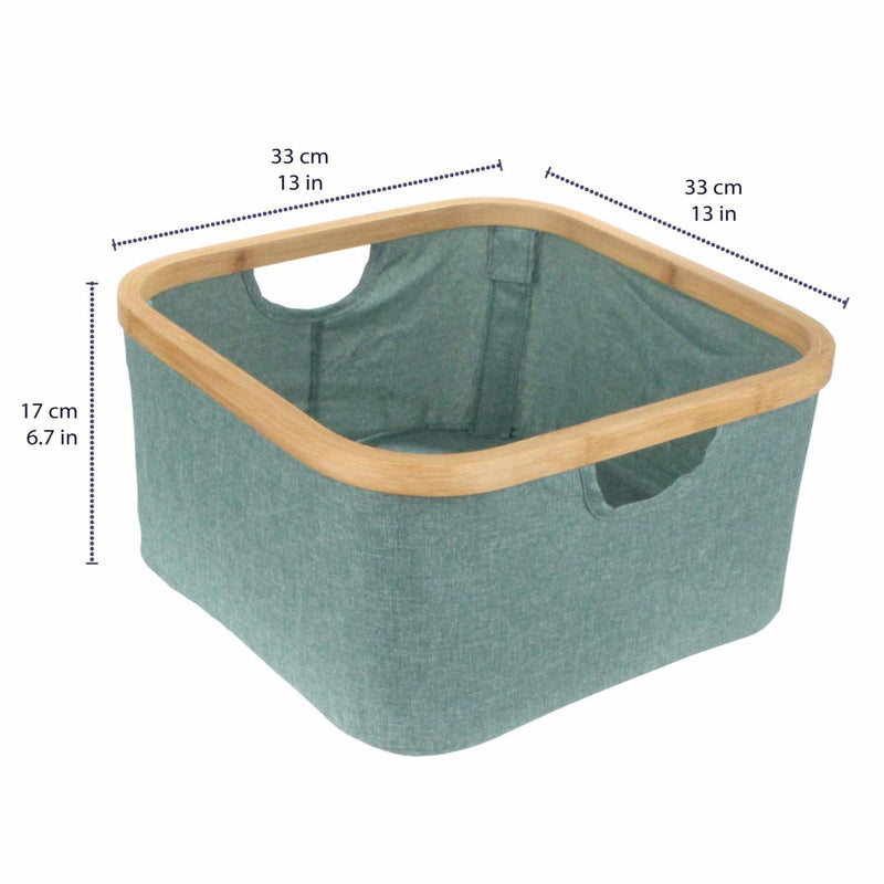 Square Small Bamboo Hampers