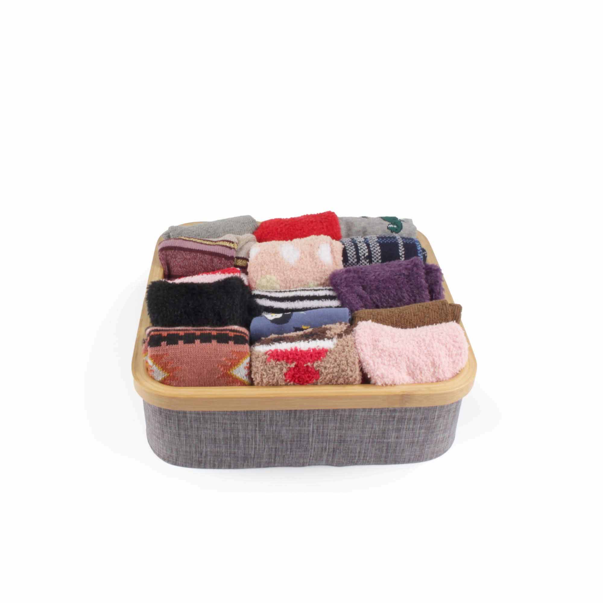 3 Cell Bamboo Dividing Organizer