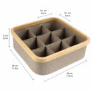9 Cell Bamboo Dividing Organizer