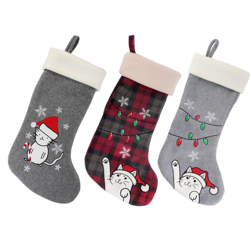 Hand-Embroidered Christmas Stockings