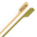 special label bamboo paddle picks top