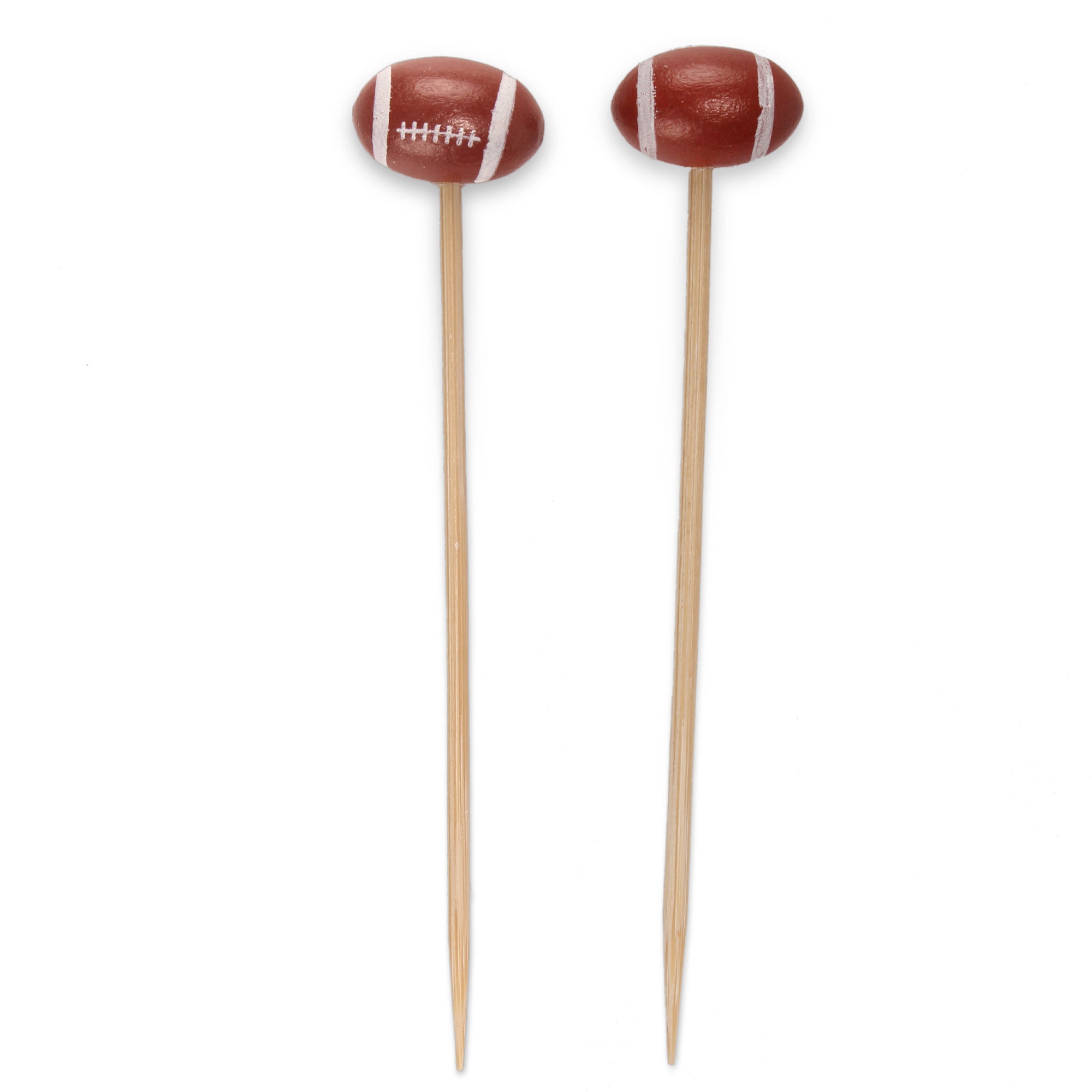 Sports Ball Bamboo Food Picks