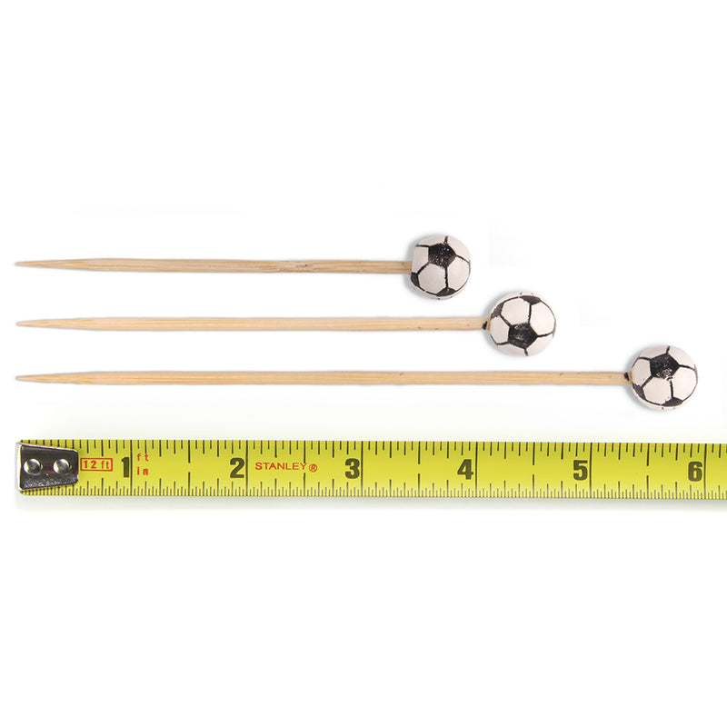 sports game soccer football picks skewers measure measurement length size