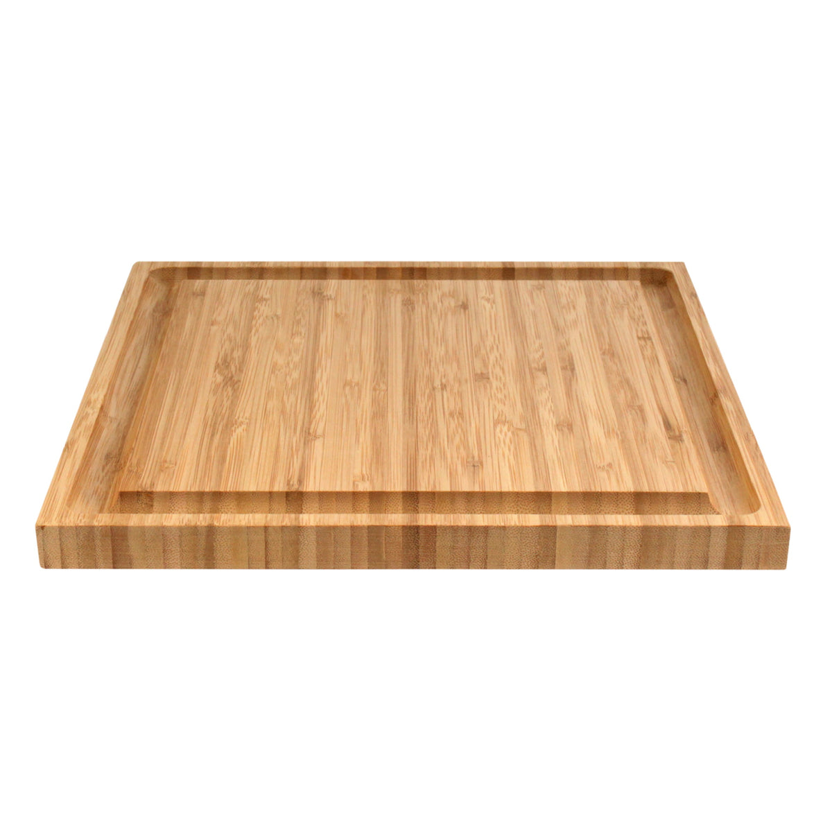 Bamboo Square Cutting Board with Juice Groove