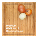 Grooved Square Bamboo Cutting Board 11" x 11" x 0.75"