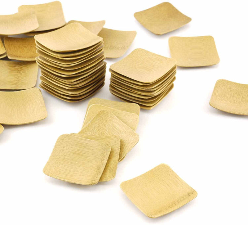 Small Solid Bamboo Dishes