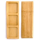 Multi-Compartment Small Bamboo Dishes