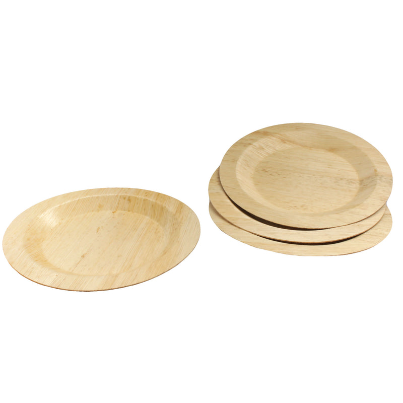 Premium Bamboo Leaf Round Plates - Various Sizes