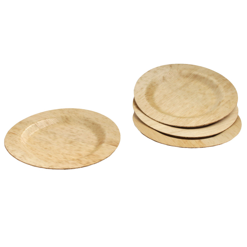 Premium Bamboo Leaf Round Plates - Various Sizes