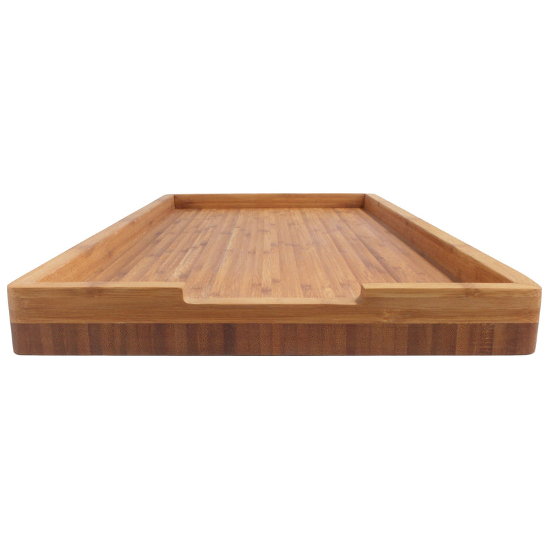 Bleached Cream Oak Wood Stove Top Cover Cutting Board, Size: 29.5 x 22 x 2