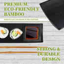 Reusable 6pc Sushi Plate Set with Chopsticks