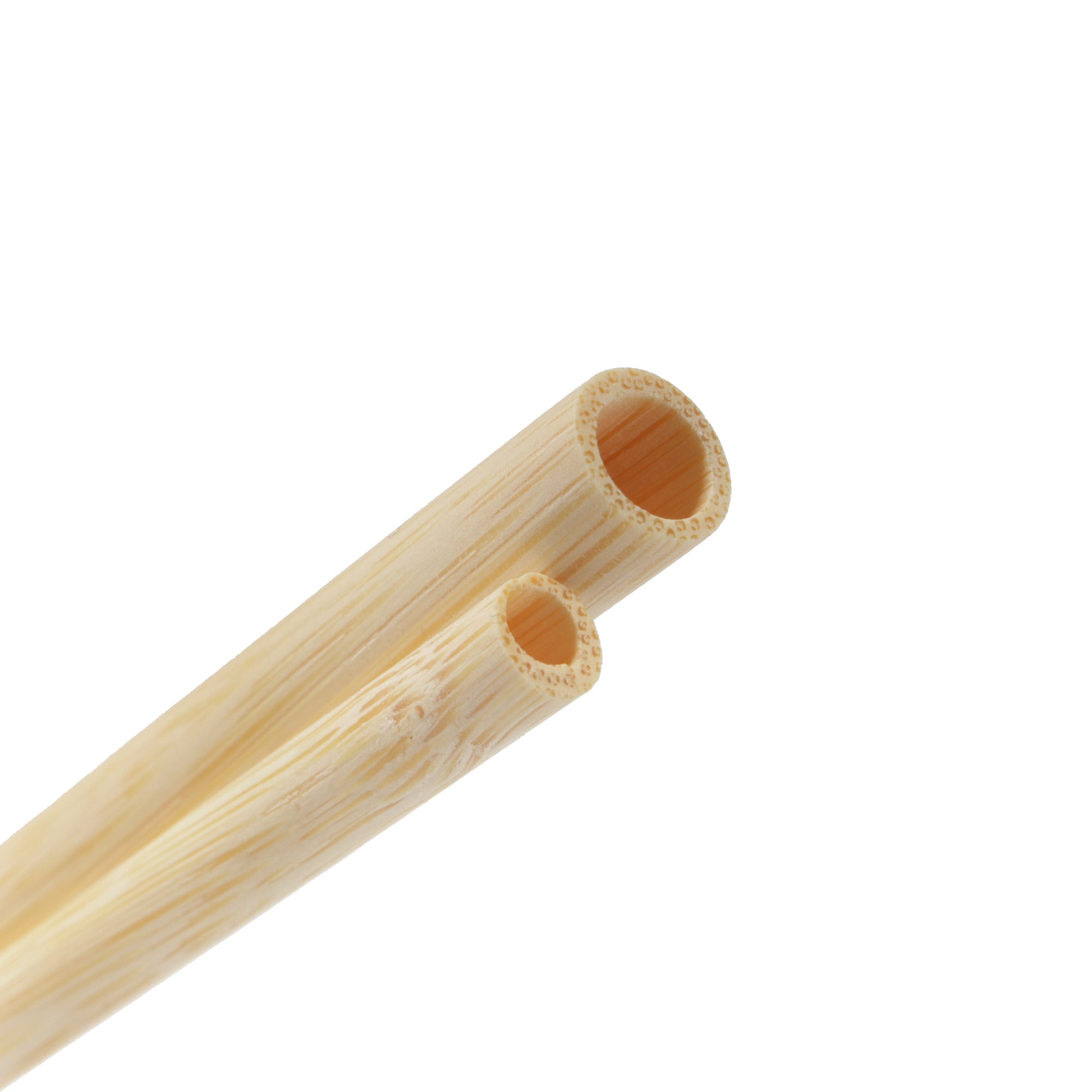 bamboo straws size comparison image thin and thick straw