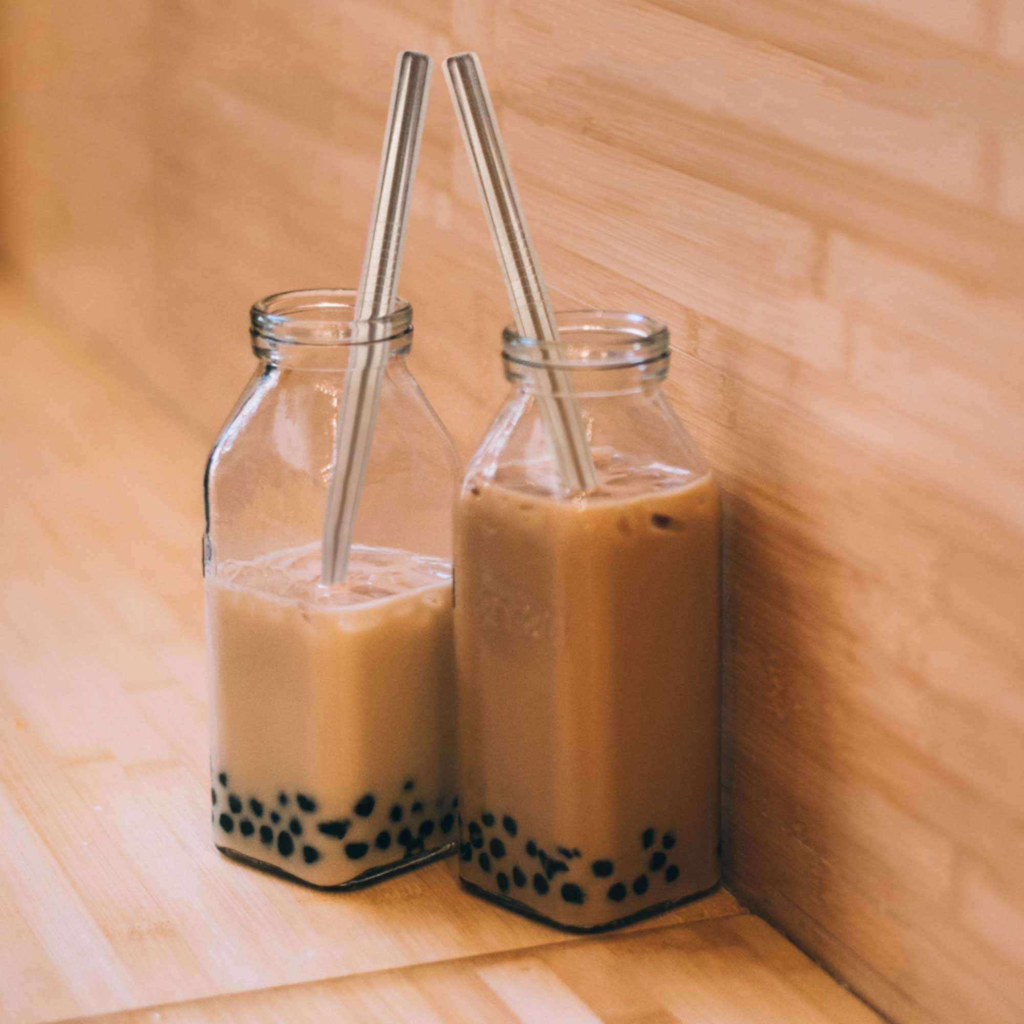 Assorted Reusable Stainless Steel Straw Sets
