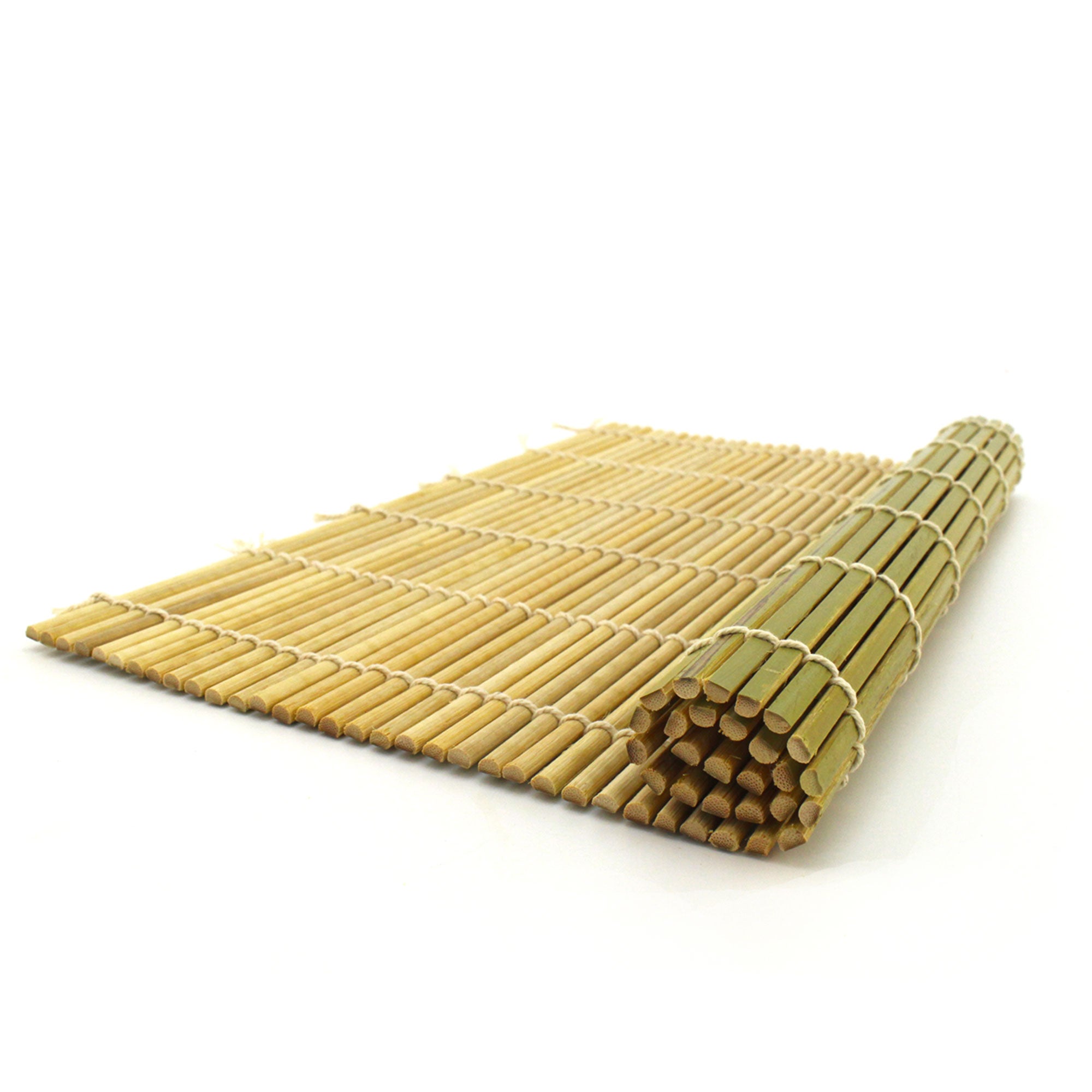 rolled up green mat