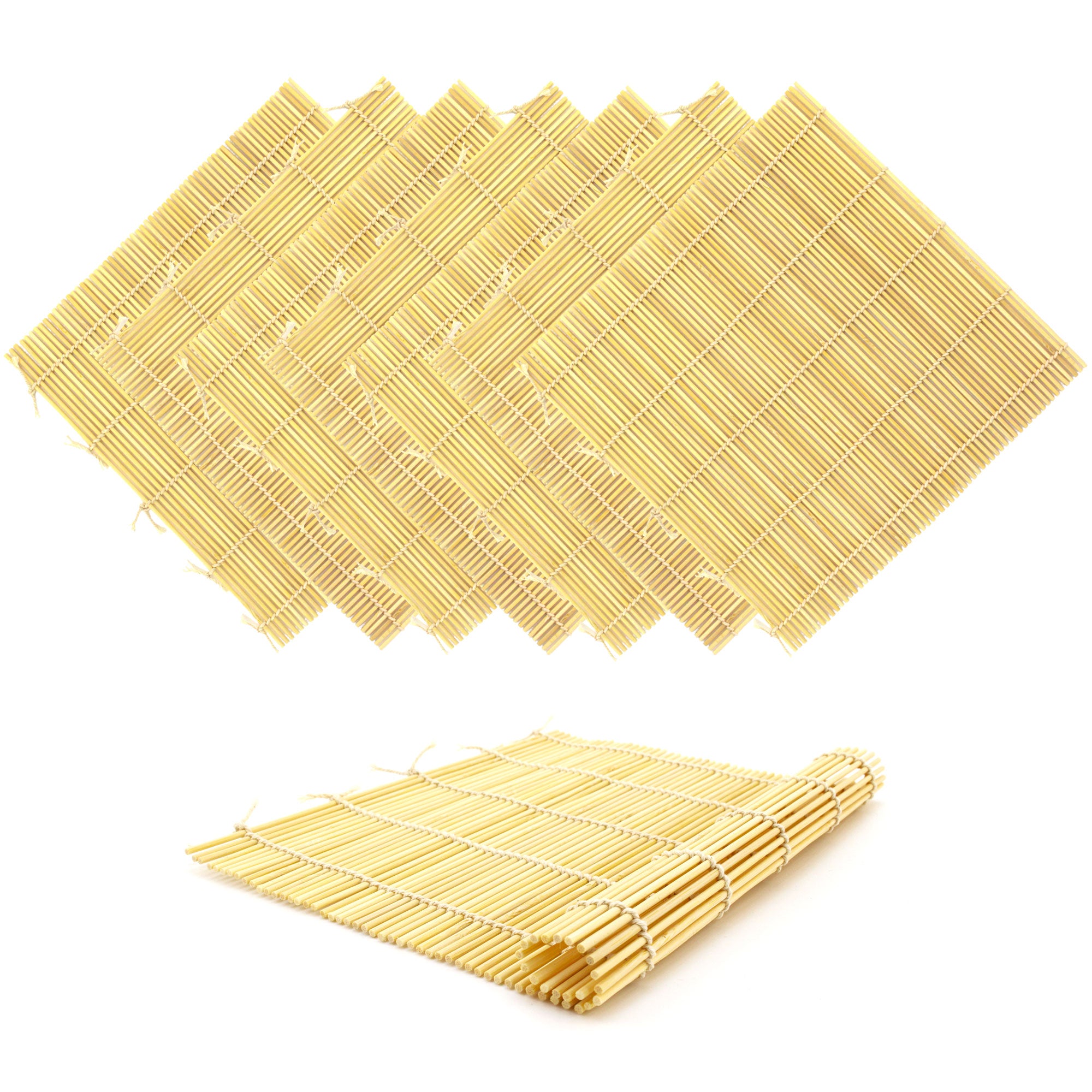 8 natural sushi mats
