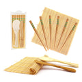 flowers green chopsticks kit