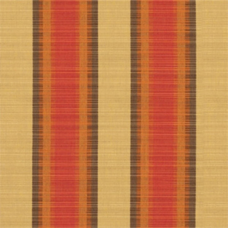 Sunbrella Striped Fabric Dimone Flame