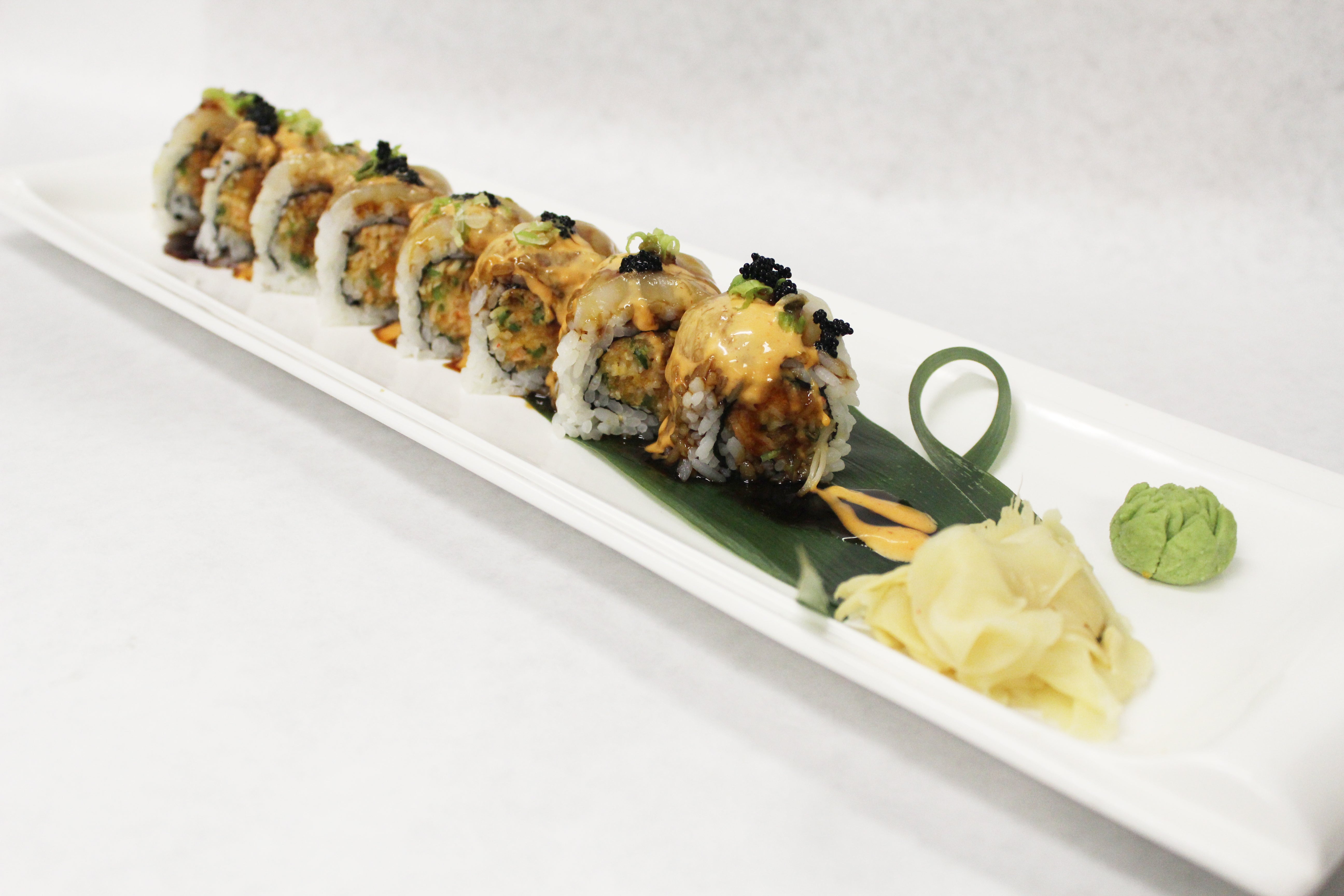 sushi on plate