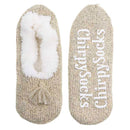 Women's Fancy Yarn Slippers: 1 Pair