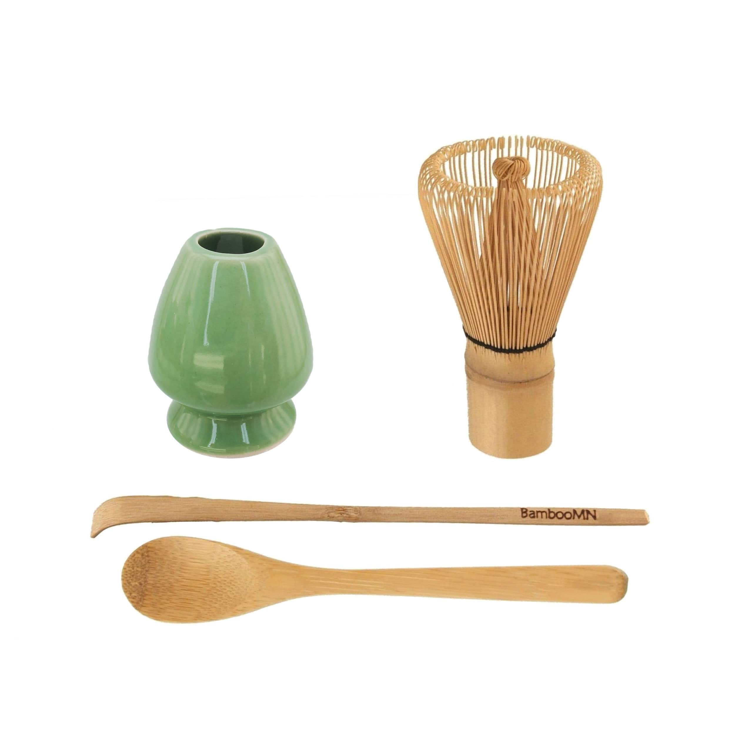 Japanese Tea Set Matcha Whisk Chasen Tea Spoon Tea Holder Chasen Holder Matcha  Tea Set Bamboo Accessories – HNJ MART