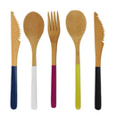 bamboo team spirit dinner utensils