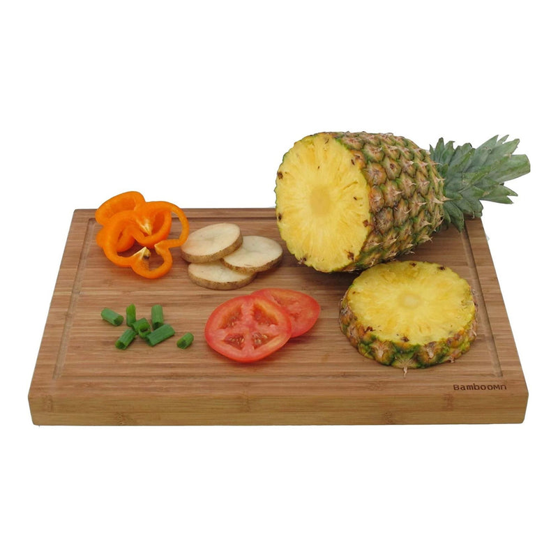thick bamboo cutting board lifestyle image
