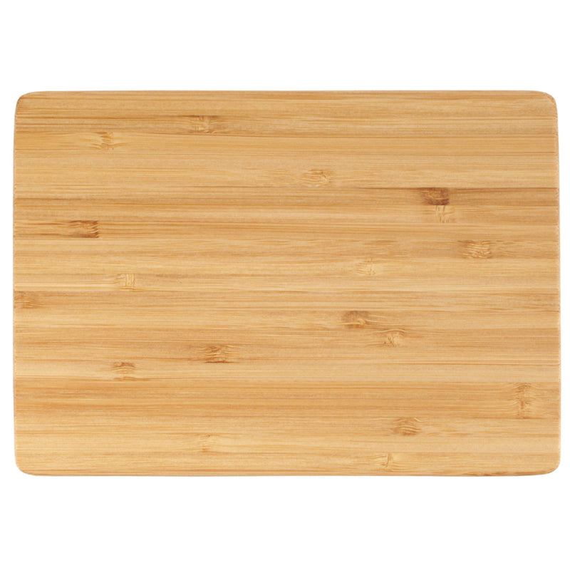 thin bamboo cutting board front flat