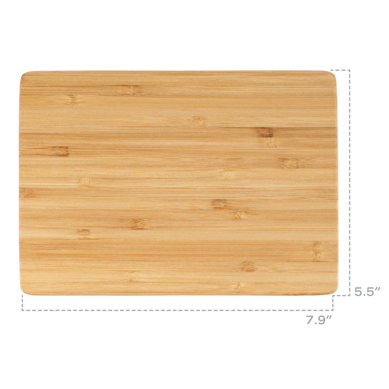 Thin Bamboo Cutting Board - 7.9 x 5.5 x 0.4
