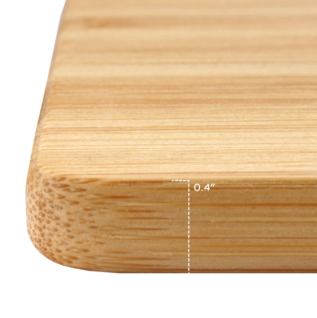 Thin Bamboo Cutting Board Grooved 13 X 9 X 0.40 