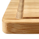 Flat Grooved Thin Bamboo Cutting Board 13" x 9" x 0.4"