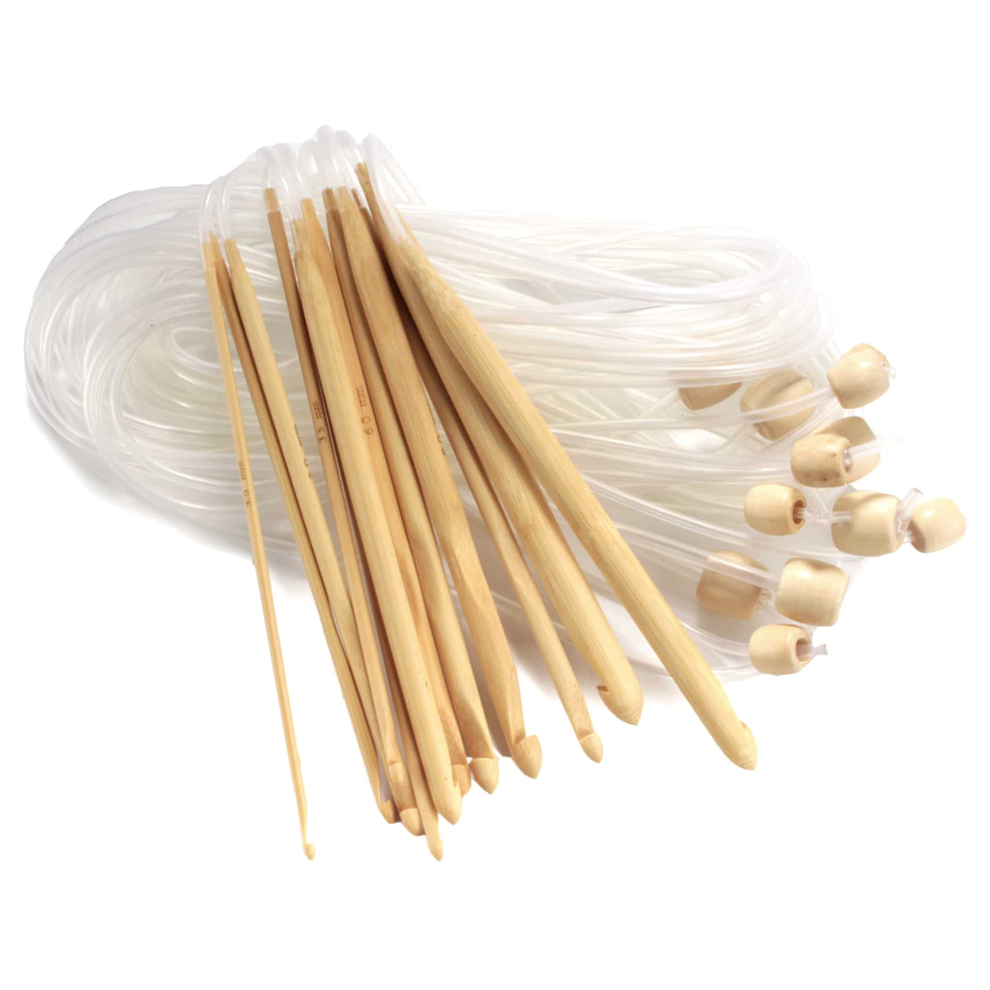 Jubileeyarn Double Sided Bamboo Tunisian Crochet Hooks Set 