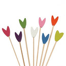 tulip flower spring bamboo picks assorted
